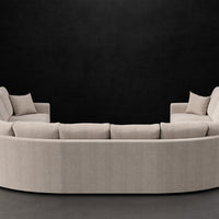 STANDARD TRACK ARM QUARTER WEDGE SECTIONAL