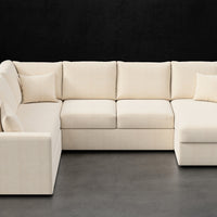PETITE TRACK ARM L SECTIONAL CHAISE