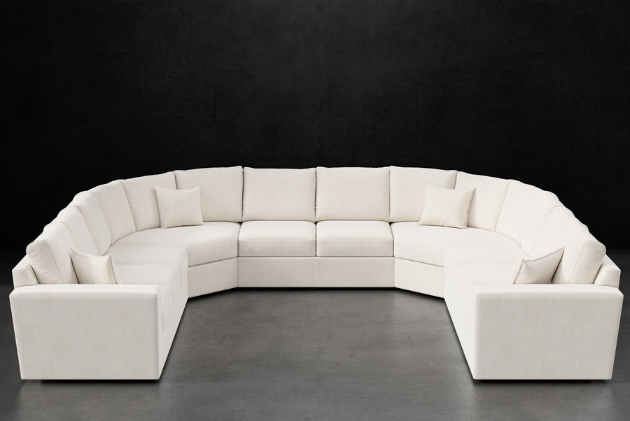 WIDE TRACK ARM QUARTER WEDGE SECTIONAL