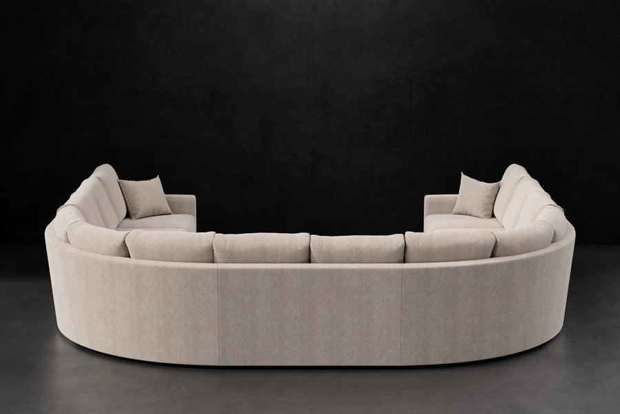 STANDARD TRACK ARM QUARTER WEDGE SECTIONAL