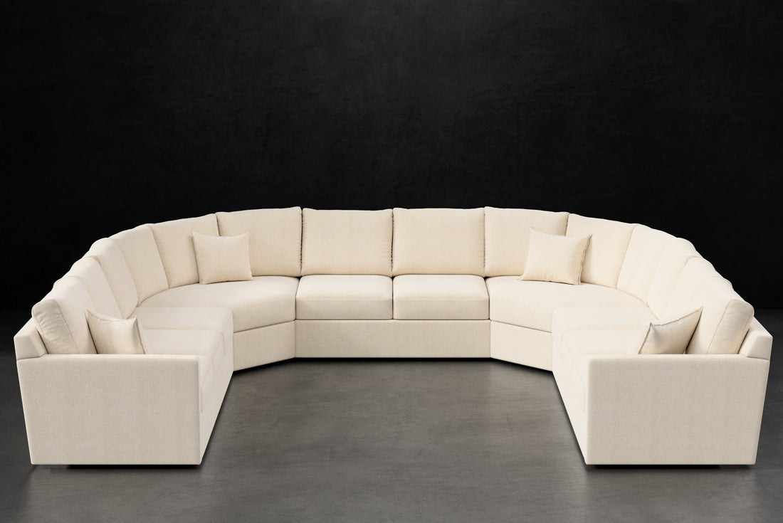 PETITE TRACK ARM QUARTER WEDGE SECTIONAL