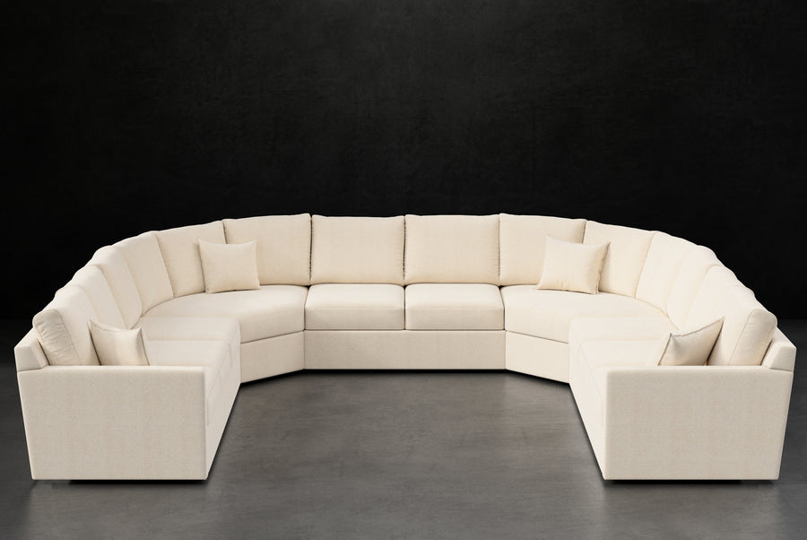 PETITE TRACK ARM QUARTER WEDGE SECTIONAL