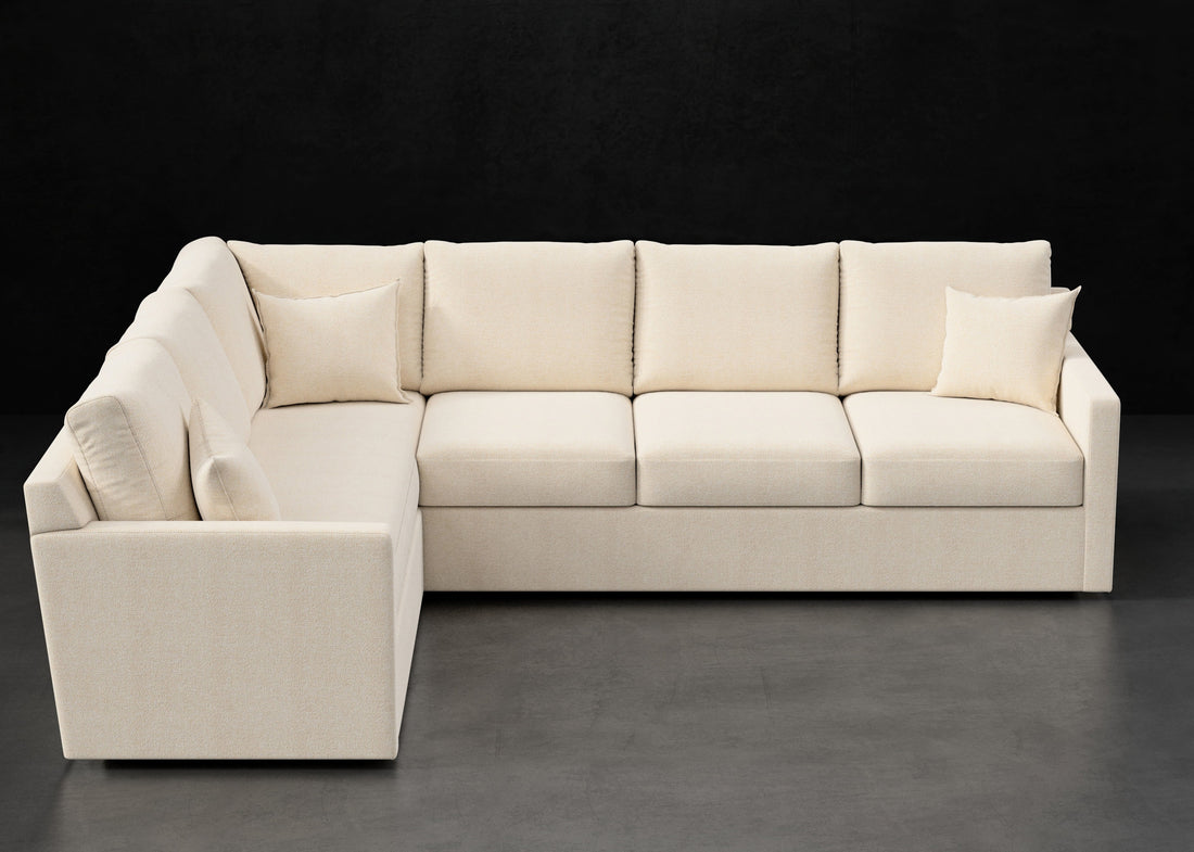 PETITE TRACK ARM EXTENDED L SECTIONAL