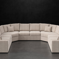 STANDARD TRACK ARM QUARTER WEDGE SECTIONAL